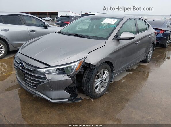 KMHD84LFXLU107910 2020 HYUNDAI ELANTRA Gray Vista tres cuartos delantera izquierda