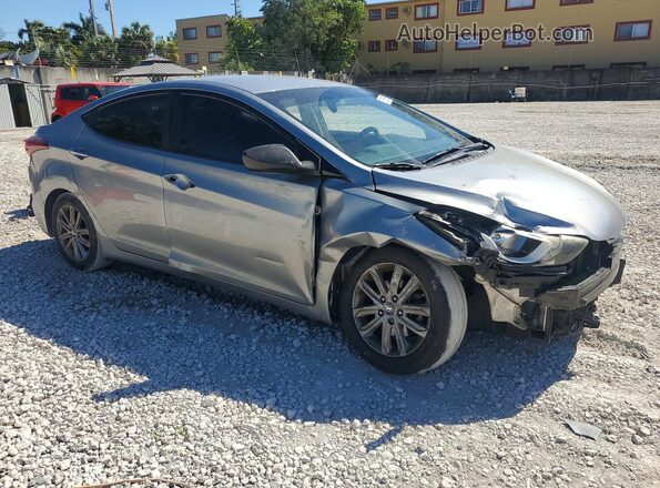 KMHDH4AE0GU480499 2016 HYUNDAI ELANTRA Silver Delantero derecho