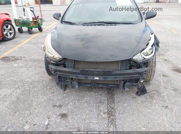 KMHDH4AE0GU481121 2016 HYUNDAI ELANTRA Black Rear interior view