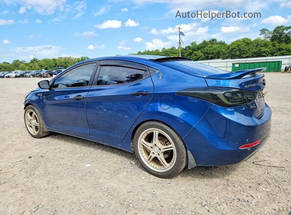 KMHDH4AE0GU484259 2016 HYUNDAI ELANTRA Синий Задняя левая четверть