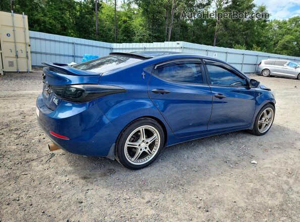 KMHDH4AE0GU484259 2016 HYUNDAI ELANTRA Синий Задняя правая четверть