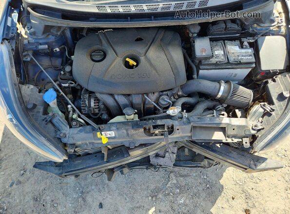 KMHDH4AE0GU484259 2016 HYUNDAI ELANTRA Синий Вид задней части салона