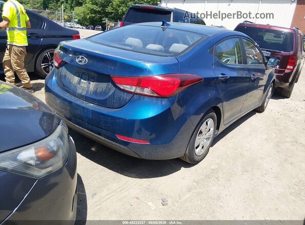 KMHDH4AE0GU517535 2016 HYUNDAI ELANTRA Blue Հետևի աջ