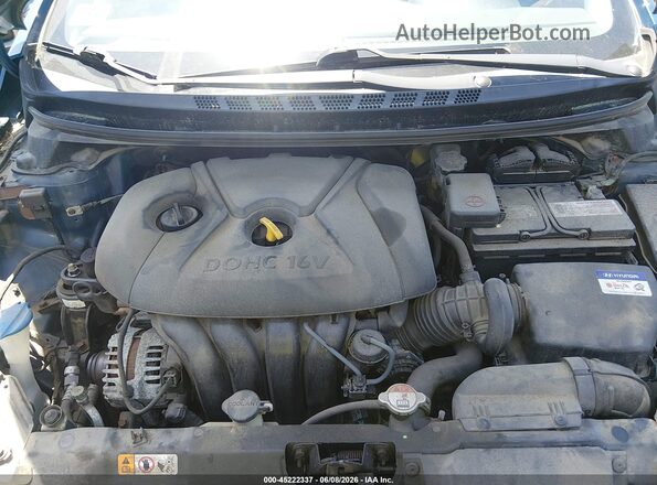 KMHDH4AE0GU517535 2016 HYUNDAI ELANTRA Blue Հետևի տեսք