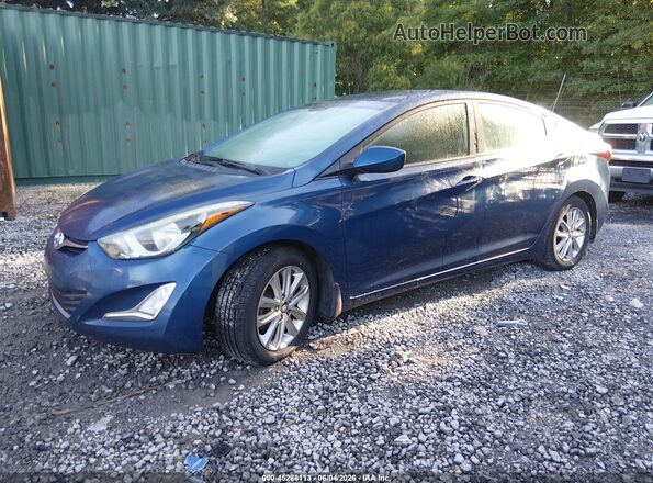 KMHDH4AE0GU520757 2016 HYUNDAI ELANTRA Dark Blue 