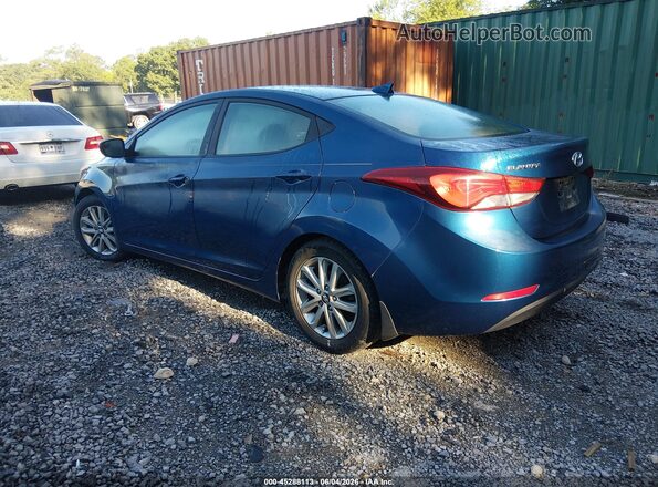 KMHDH4AE0GU520757 2016 HYUNDAI ELANTRA Dark Blue 