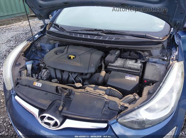 KMHDH4AE0GU520757 2016 HYUNDAI ELANTRA Dark Blue 