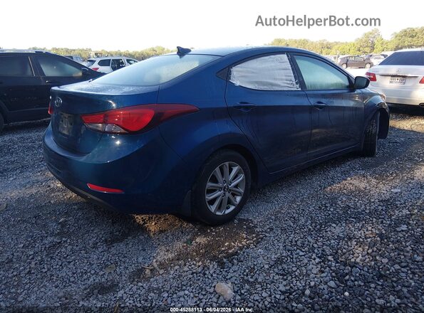 KMHDH4AE0GU520757 2016 HYUNDAI ELANTRA Dark Blue 