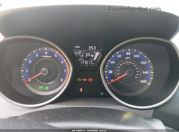 KMHDH4AE0GU520757 2016 HYUNDAI ELANTRA Dark Blue 
