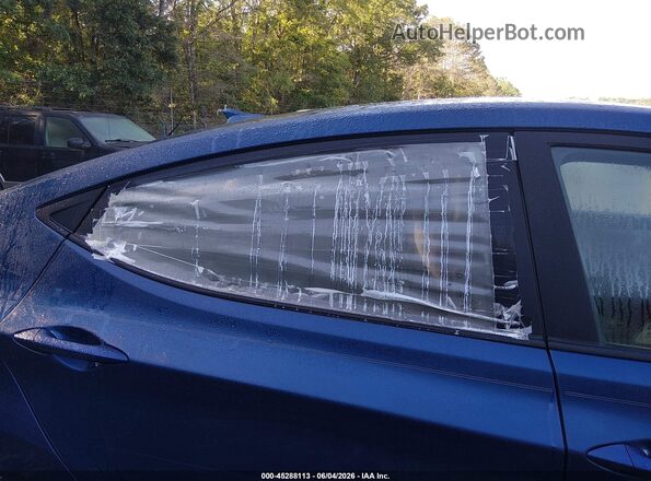 KMHDH4AE0GU520757 2016 HYUNDAI ELANTRA Dark Blue 