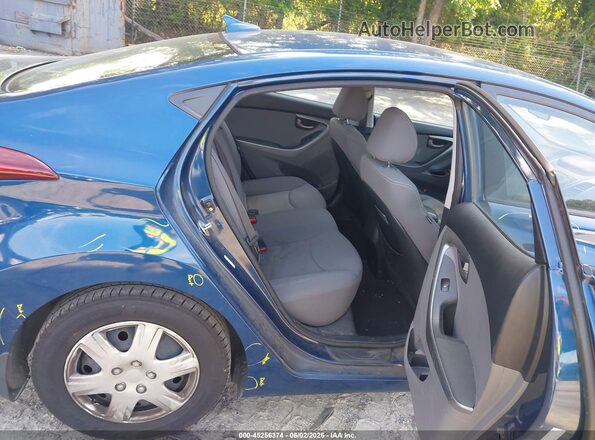 KMHDH4AE0GU525912 2016 HYUNDAI ELANTRA Blue Widok naklejki z numerem VIN