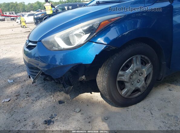 KMHDH4AE0GU525912 2016 HYUNDAI ELANTRA Blue Widok z przodu