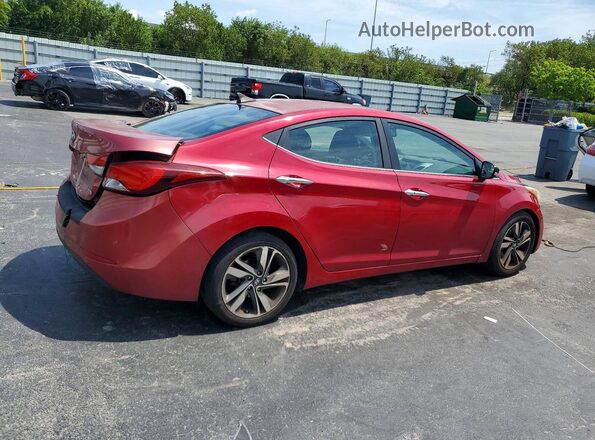 KMHDH4AE0GU552138 2016 HYUNDAI ELANTRA Red 