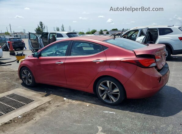 KMHDH4AE0GU552138 2016 HYUNDAI ELANTRA Red 