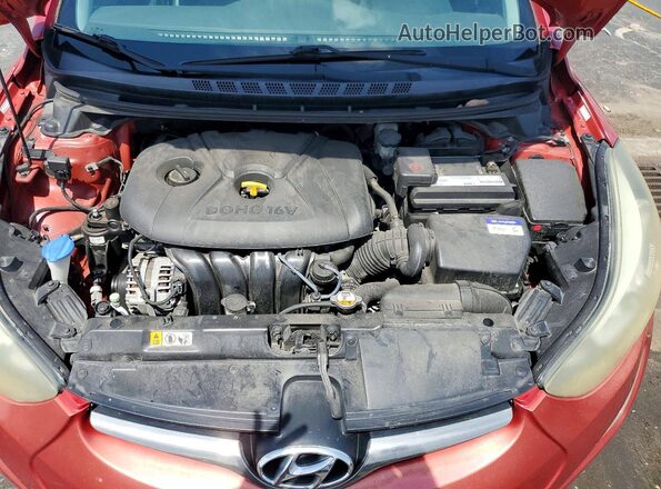 KMHDH4AE0GU552138 2016 HYUNDAI ELANTRA Red 