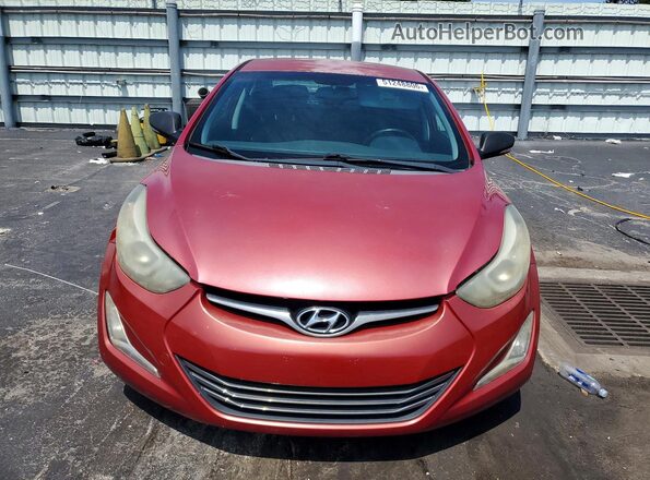 KMHDH4AE0GU552138 2016 HYUNDAI ELANTRA Red 