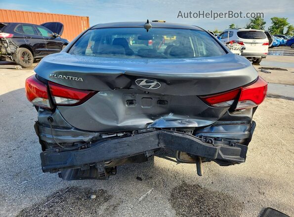 KMHDH4AE0GU581364 2016 HYUNDAI ELANTRA Gray Vista trasera