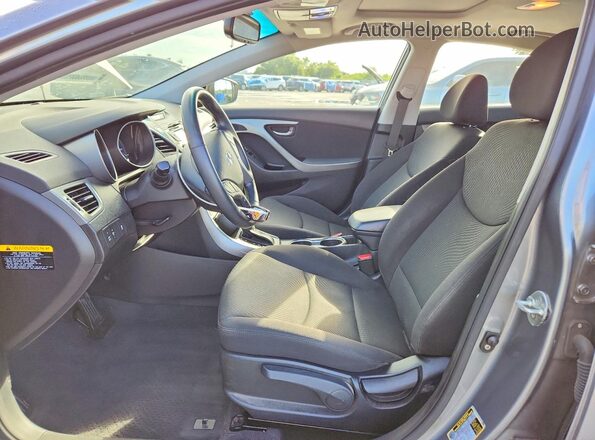KMHDH4AE0GU581364 2016 HYUNDAI ELANTRA Gray Vista interior delantera