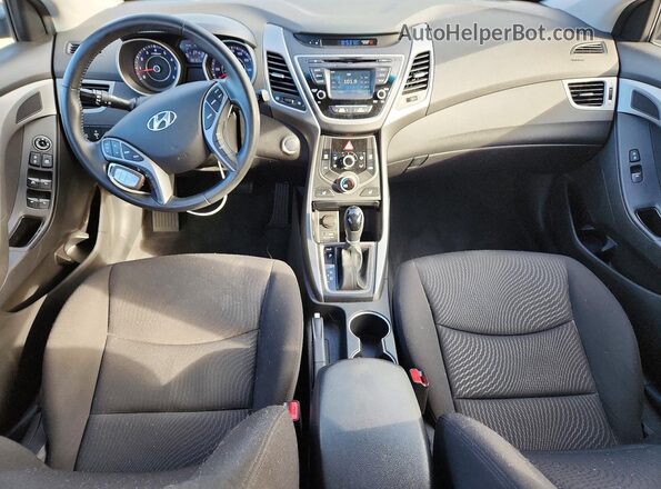 KMHDH4AE0GU581364 2016 HYUNDAI ELANTRA Gray Vista del salpicadero