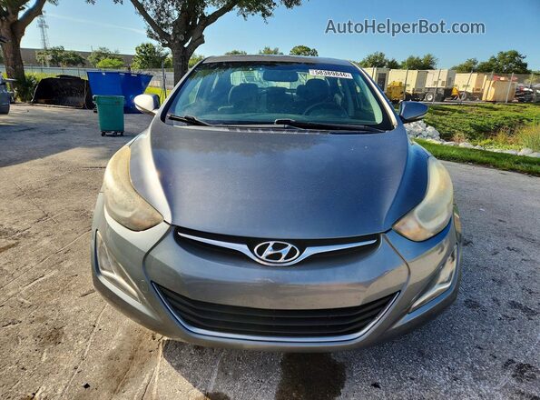 KMHDH4AE0GU581364 2016 HYUNDAI ELANTRA Gray Vista frontal