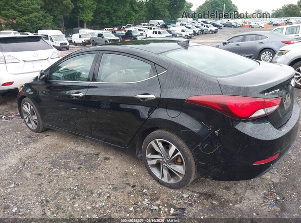KMHDH4AE0GU594079 2016 HYUNDAI ELANTRA Черный Задняя левая четверть