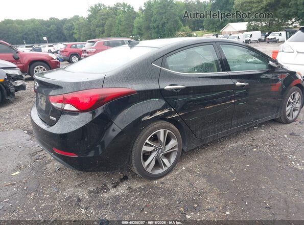 KMHDH4AE0GU594079 2016 HYUNDAI ELANTRA Черный Задняя правая четверть