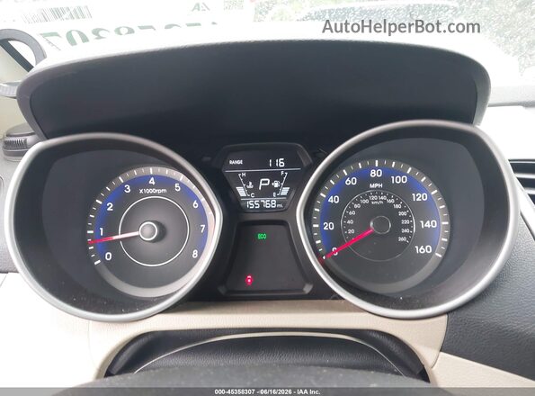 KMHDH4AE0GU594079 2016 HYUNDAI ELANTRA Черный Вид задних сидений
