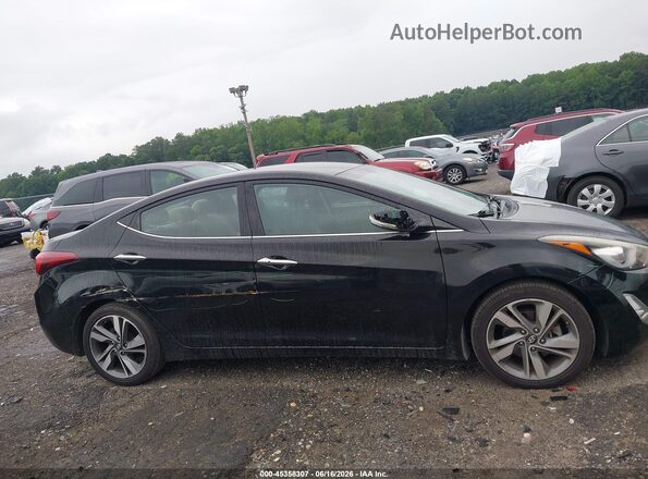 KMHDH4AE0GU594079 2016 HYUNDAI ELANTRA Черный Вид спереди