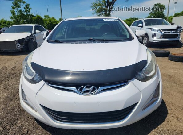 KMHDH4AE0GU607767 2016 HYUNDAI ELANTRA White 