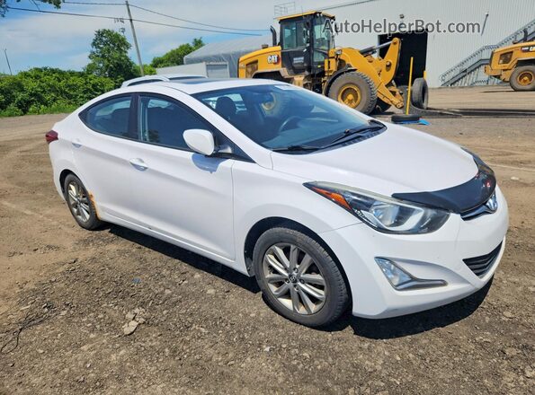 KMHDH4AE0GU607767 2016 HYUNDAI ELANTRA White 
