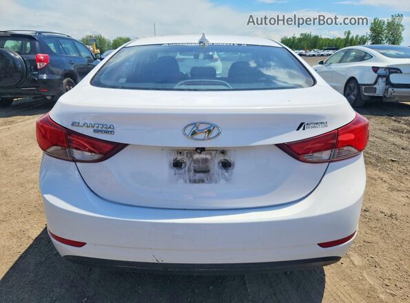 KMHDH4AE0GU607767 2016 HYUNDAI ELANTRA White 