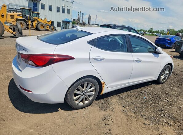 KMHDH4AE0GU607767 2016 HYUNDAI ELANTRA White 