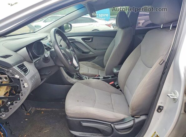 KMHDH4AE1GU487896 2016 HYUNDAI ELANTRA Серый Вид салона спереди