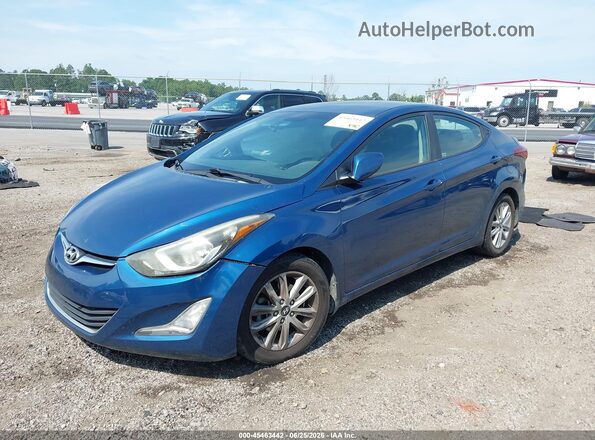 KMHDH4AE1GU511114 2016 HYUNDAI ELANTRA Blue Передня ліва чверть
