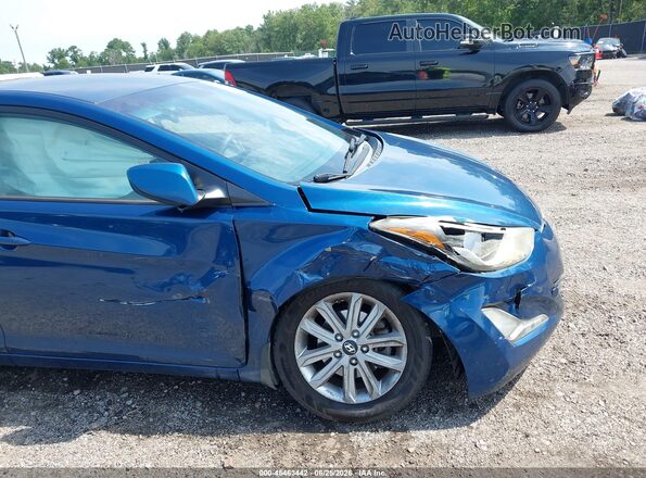 KMHDH4AE1GU511114 2016 HYUNDAI ELANTRA Blue Вид спереду