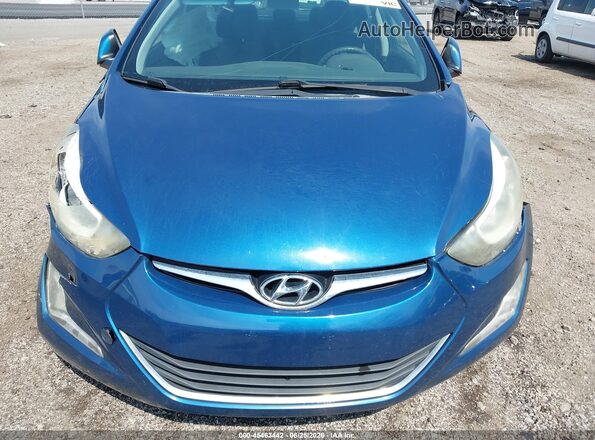 KMHDH4AE1GU511114 2016 HYUNDAI ELANTRA Blue Вид задньої частини салону