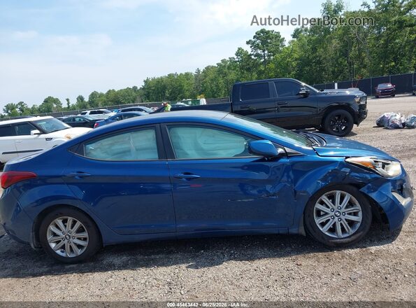 KMHDH4AE1GU511114 2016 HYUNDAI ELANTRA Blue Панорамний вид салону 360°