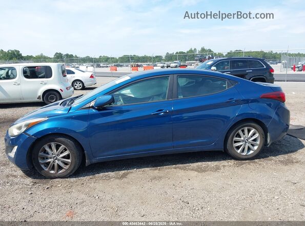 KMHDH4AE1GU511114 2016 HYUNDAI ELANTRA Blue 