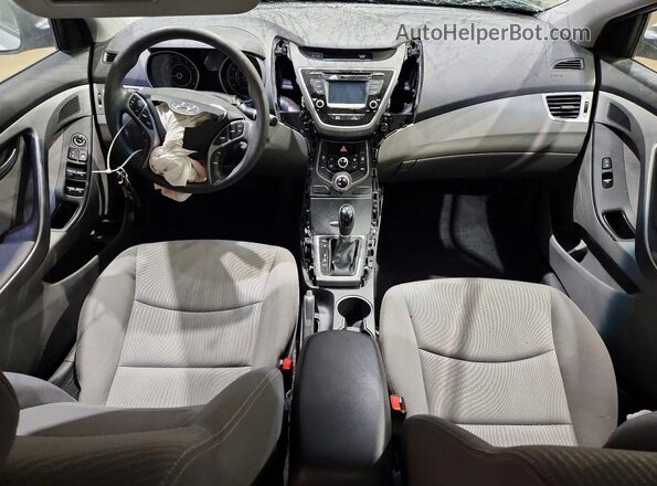 KMHDH4AE1GU575993 2016 HYUNDAI ELANTRA Silver Dashboard view