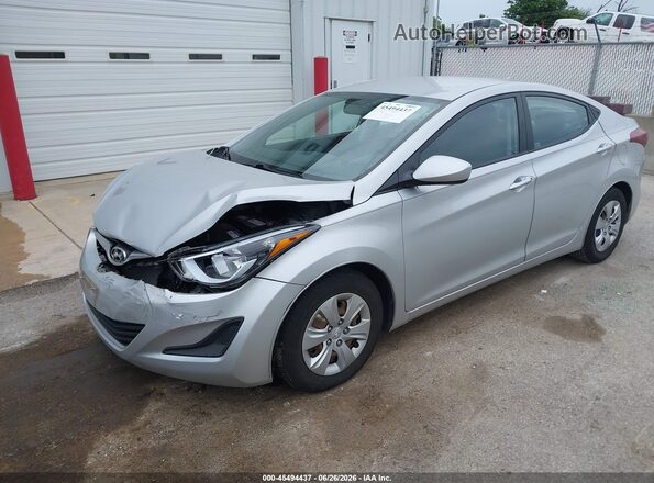KMHDH4AE1GU583589 2016 HYUNDAI ELANTRA Silver Front left
