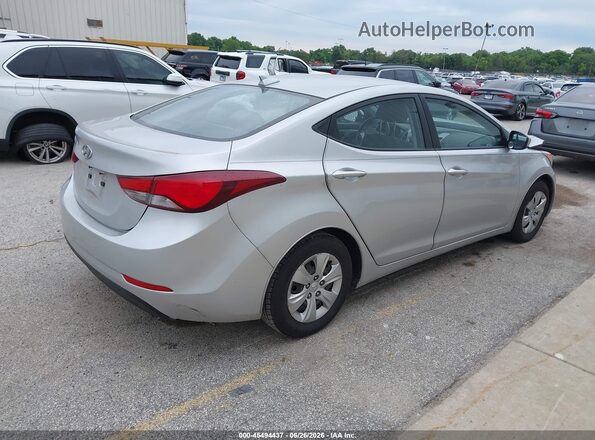 KMHDH4AE1GU583589 2016 HYUNDAI ELANTRA Silver Rear right