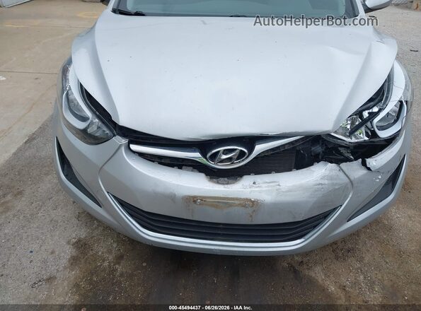KMHDH4AE1GU583589 2016 HYUNDAI ELANTRA Silver Front view