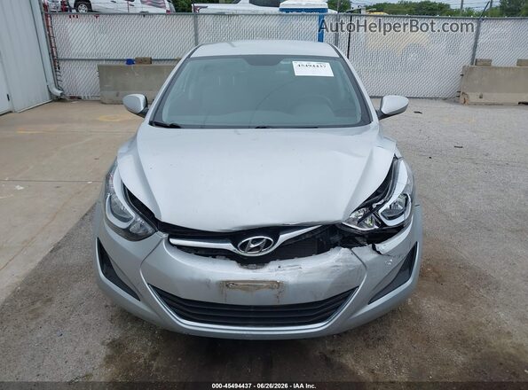 KMHDH4AE1GU583589 2016 HYUNDAI ELANTRA Silver Instrument cluster view
