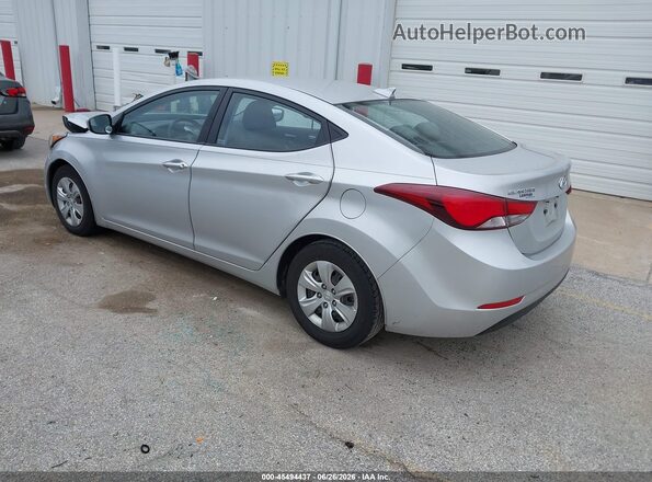 KMHDH4AE1GU583589 2016 HYUNDAI ELANTRA Silver Rear left