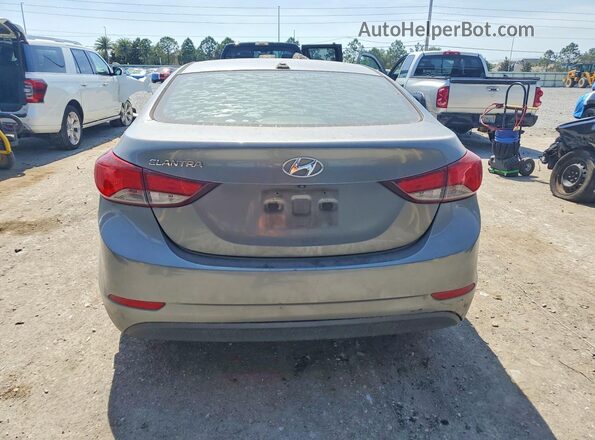 KMHDH4AE1GU586556 2016 HYUNDAI ELANTRA Gray Հետևի տեսք