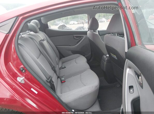 KMHDH4AE1GU643449 2016 HYUNDAI ELANTRA Red Вид наклейки з VIN-кодом
