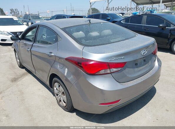 KMHDH4AE2GU504267 2016 HYUNDAI ELANTRA Gray უკანა მარცხენა