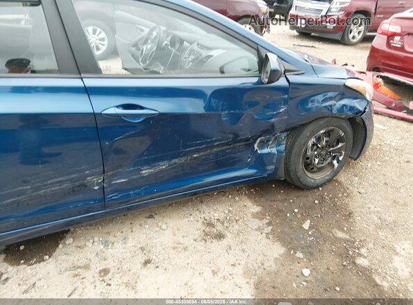 KMHDH4AE2GU547622 2016 HYUNDAI ELANTRA Blue Front view