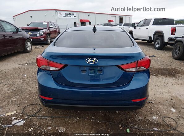 KMHDH4AE2GU547622 2016 HYUNDAI ELANTRA Blue 