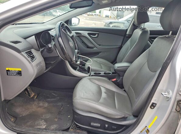 KMHDH4AE2GU575808 2016 HYUNDAI ELANTRA Silver წინა სალონის ხედი